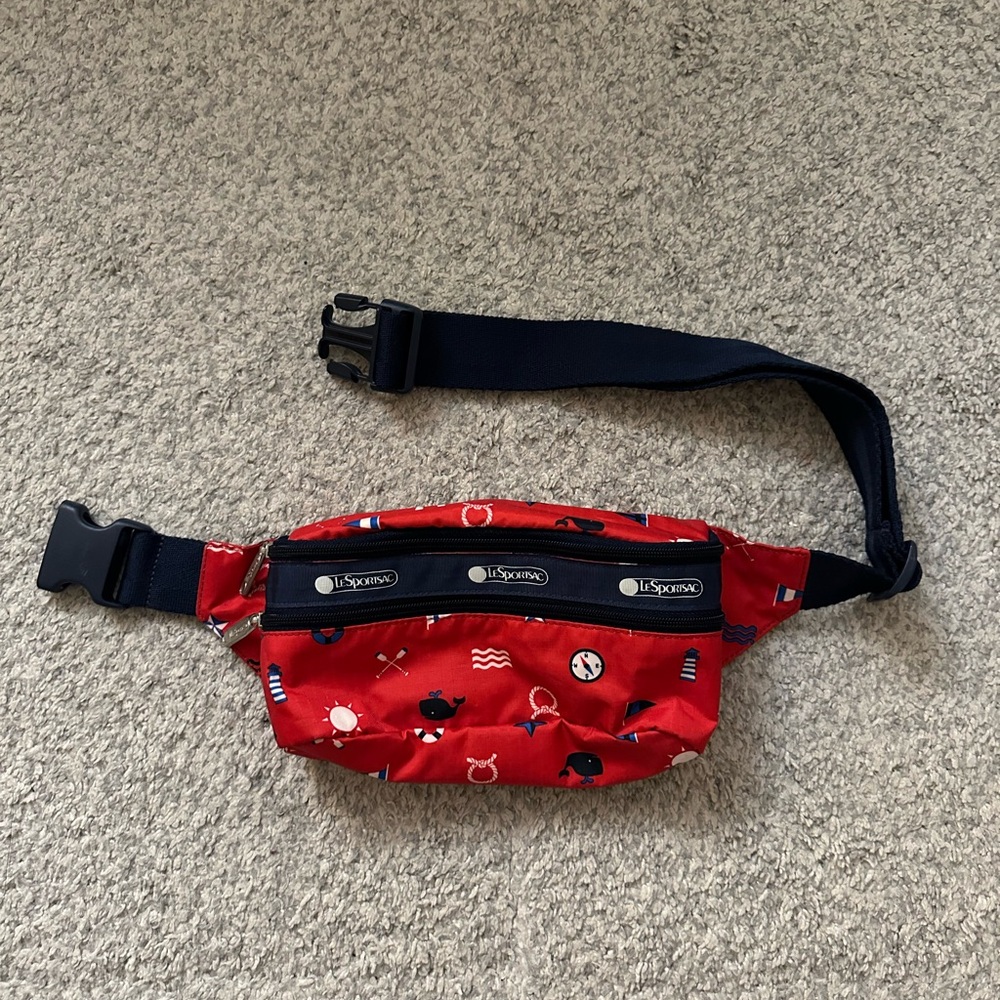 LeSportsac Red Sporty Waist Bag with Adjustable Straps